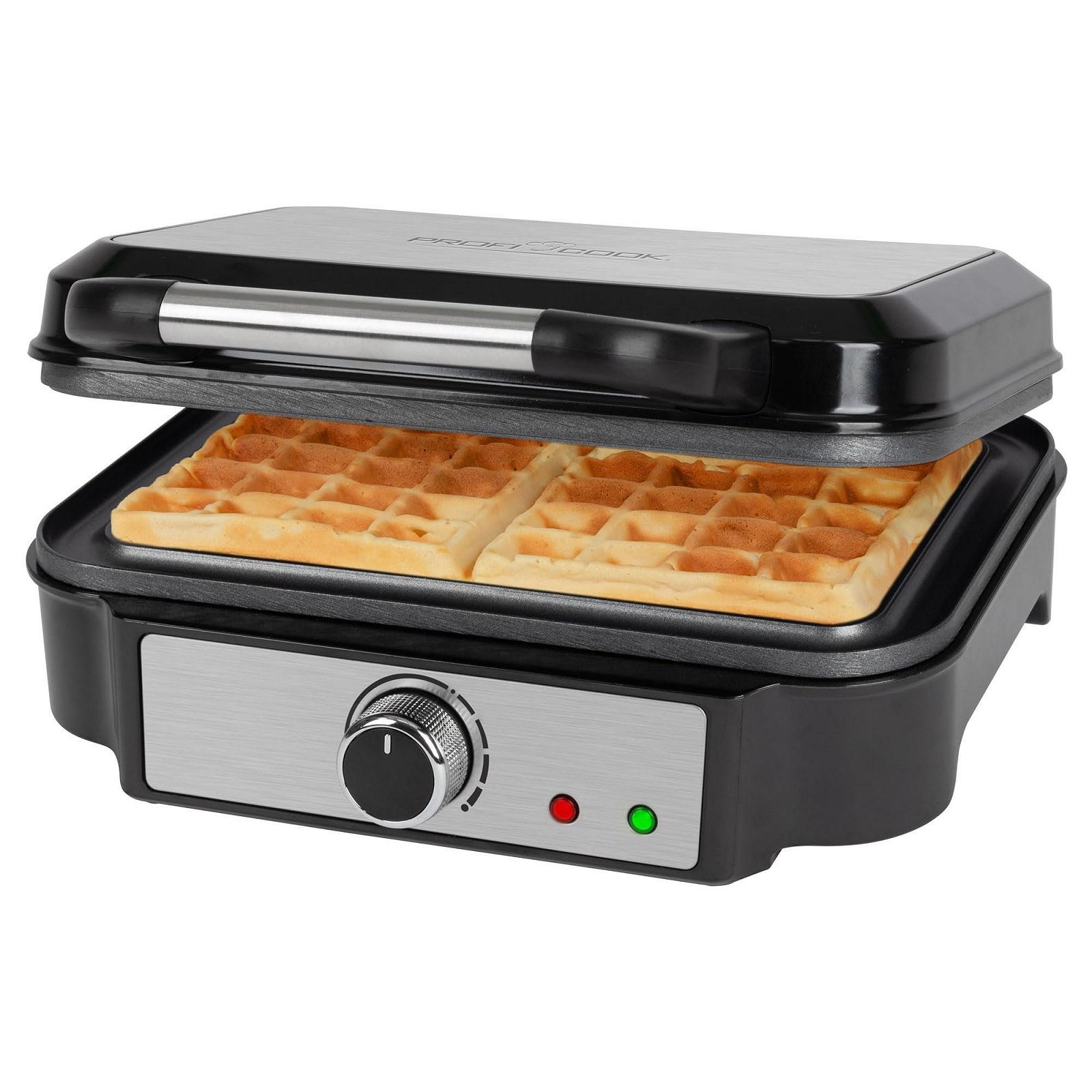 Вафельница ProfiCook PC-WA Бельгийские вафли 1000 Вт Нержавеющая сталь, фото №1