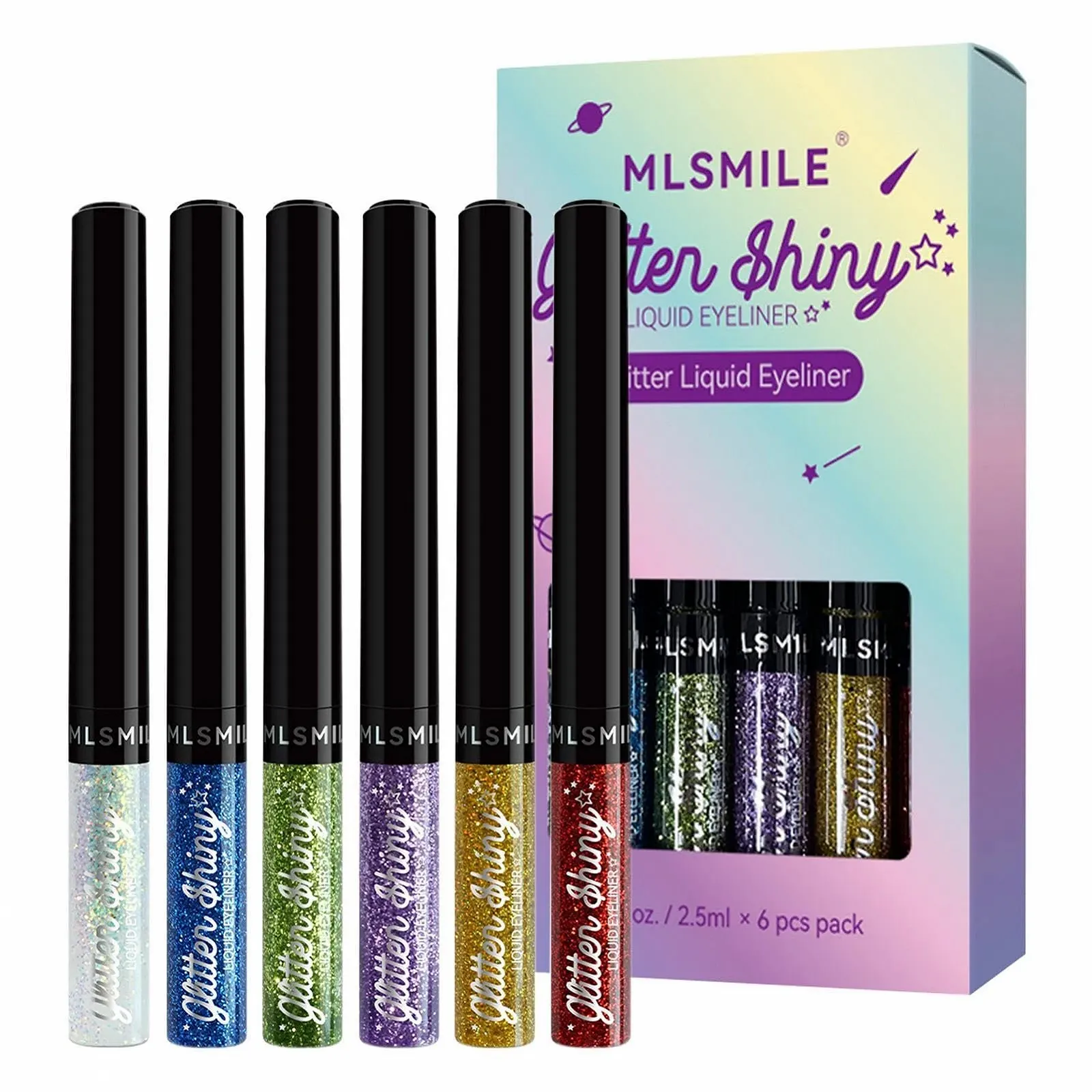 Набір рідких підводок Fowybe, блискітки, фото №1