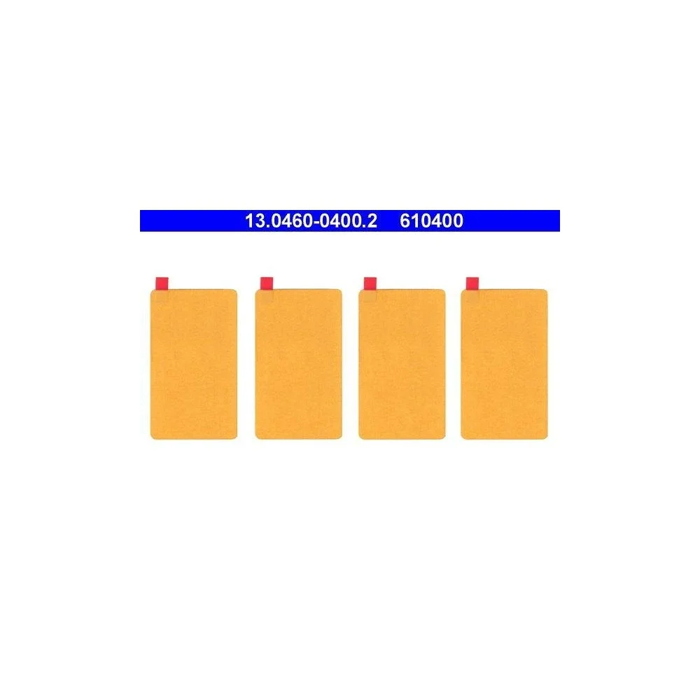 Монтажний комплект дискових гальмівних колодок ATE 13.0460-0400.2, фото №1