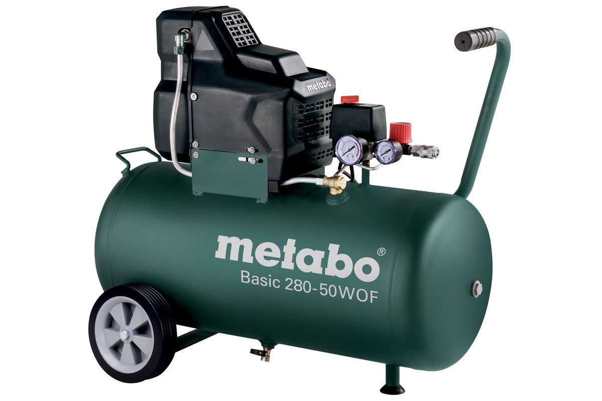 Компрессоры Metabo безмасляный Basic 280-50 W OF 601529000, фото №1 Компрессоры Metabo безмасляный Basic 280-50 W OF 601529000, фото №1