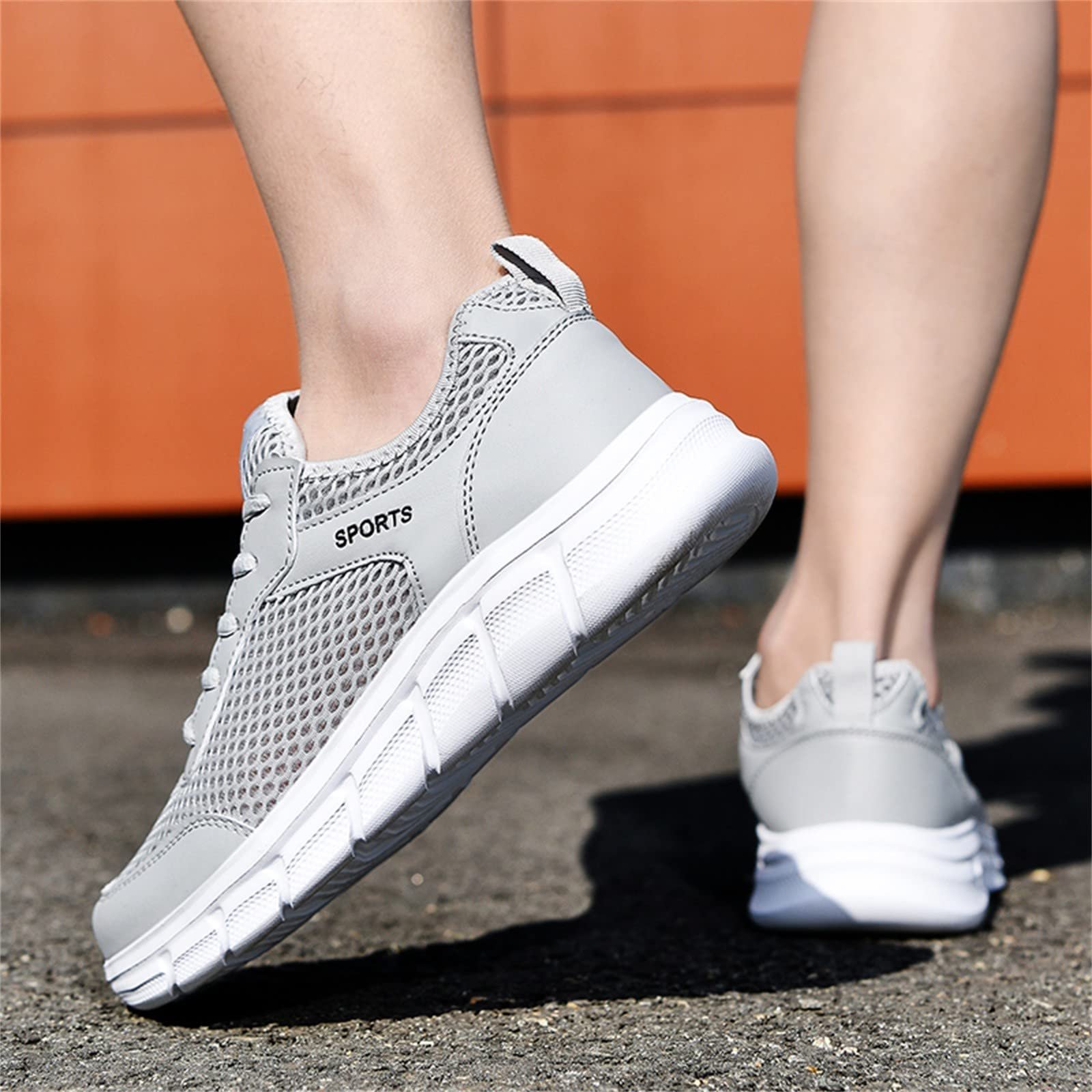 Кроссовки Лето 2022 Hollow Fly Woven Легкие Дышащие Удобные Декомпрессионные Модные Спортивные Беговые Поднимающие Рост, фото №5