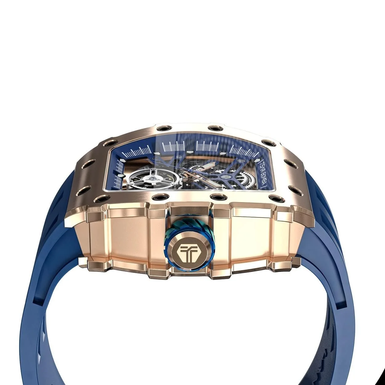 Мужские Автоматические Часы Tonneau Skeleton TSAR BOMBA Водонепроницаемые до 50 м Аналоговые Механические Дайвинг Квадратные Hollow Японский Механизм Сапфировое Зеркало Силиконовый Ремешок, фото №7 Мужские Автоматические Часы Tonneau Skeleton TSAR BOMBA Водонепроницаемые до 50 м Аналоговые Механические Дайвинг Квадратные Hollow Японский Механизм Сапфировое Зеркало Силиконовый Ремешок, фото №7