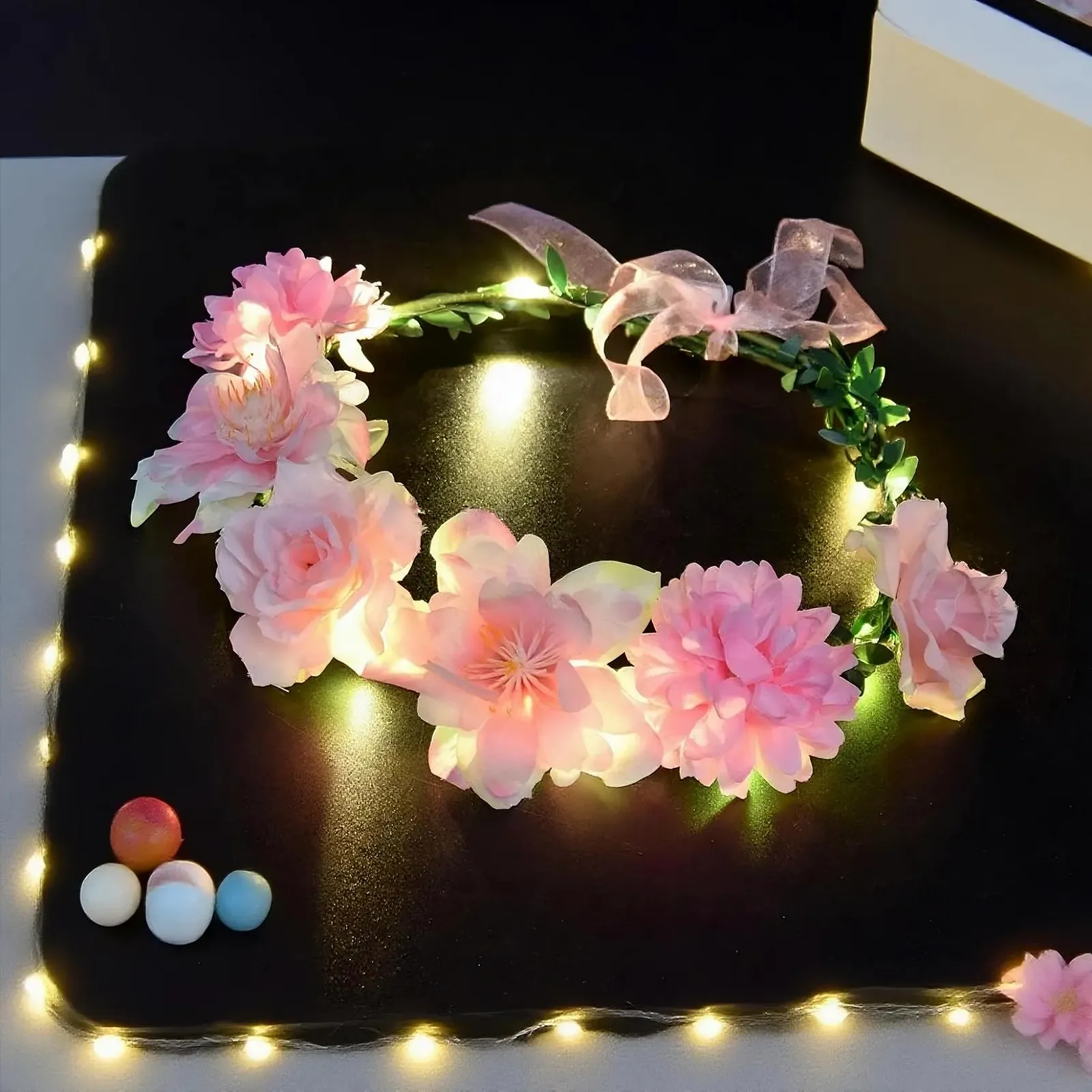 Венок на голову Herbst LED Цветочный, фото №4