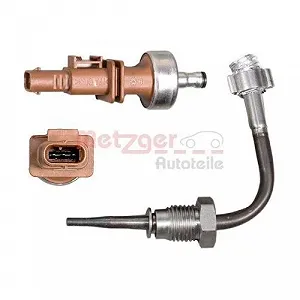 Датчик температуры отработавших газов Metzger 0894434 для Audi Seat Skoda synthetic.ua - Фото 1