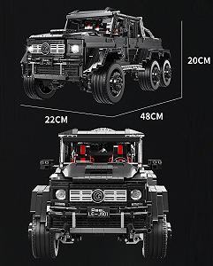 Конструктор Technik 6x6 Car 1:8 3300 елементів Чорний - Фото 1