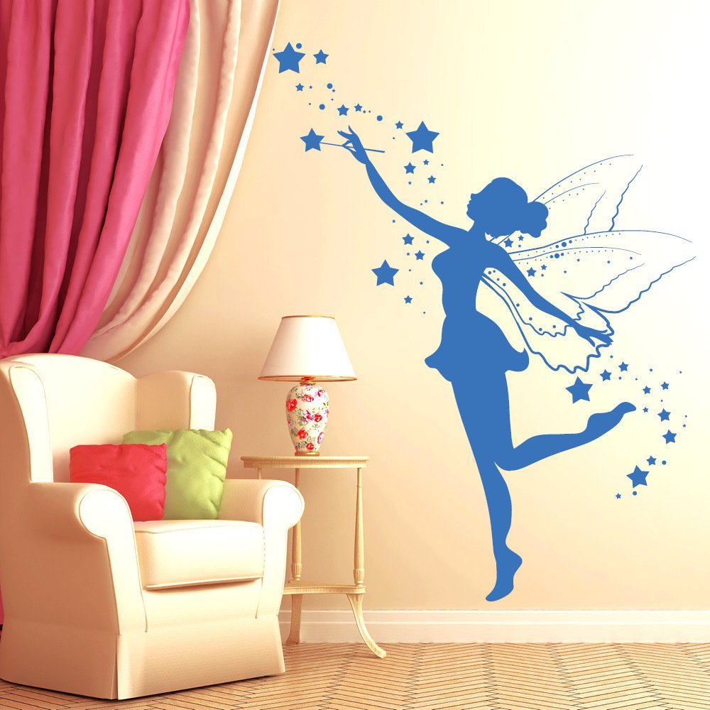 Наклейка на стіну Loft Fairy with Magic Wand and Stars 49 кольорів 4 розміри, фото №4 Наклейка на стіну Loft Fairy with Magic Wand and Stars 49 кольорів 4 розміри, фото №4