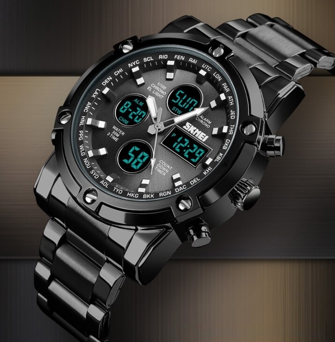 Годинник Годинник Skmei Molot Limited AllBlack, фото №6