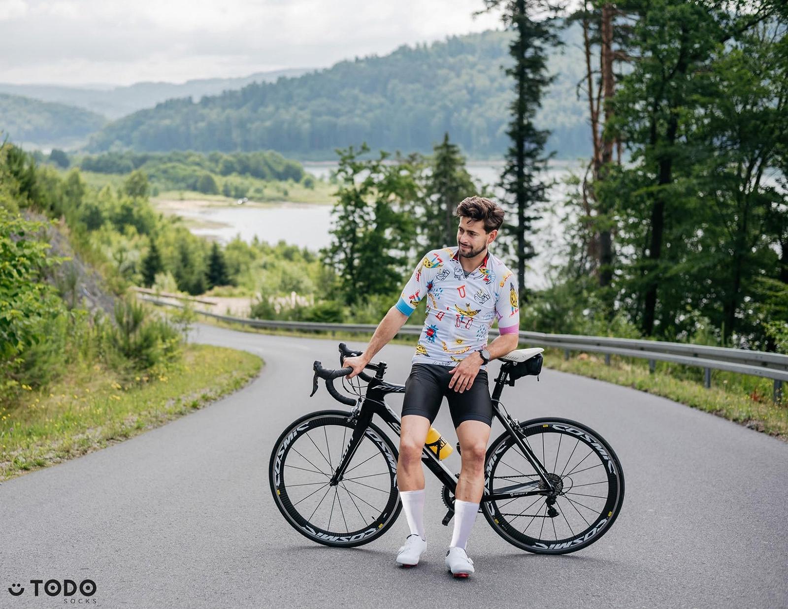 Велосипедные носки Todo для мужчин и женщин, дышащие носки для шоссейного велосипеда, мужские велосипедные носки с мотивом, носки для бега, фото №4