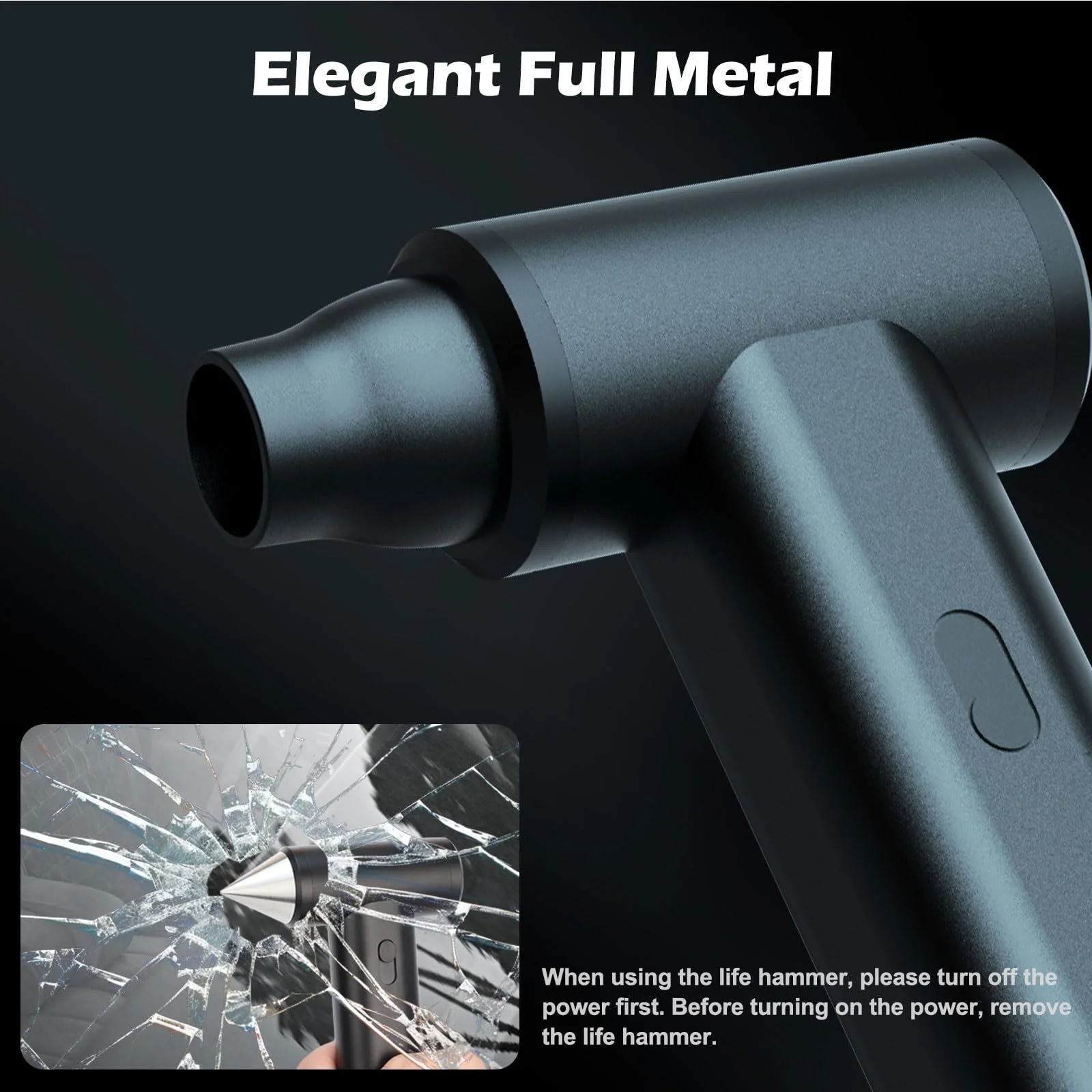 Акумуляторна повітродувка ddLUCK 130000 RPM 8000 мАг металева, фото №3