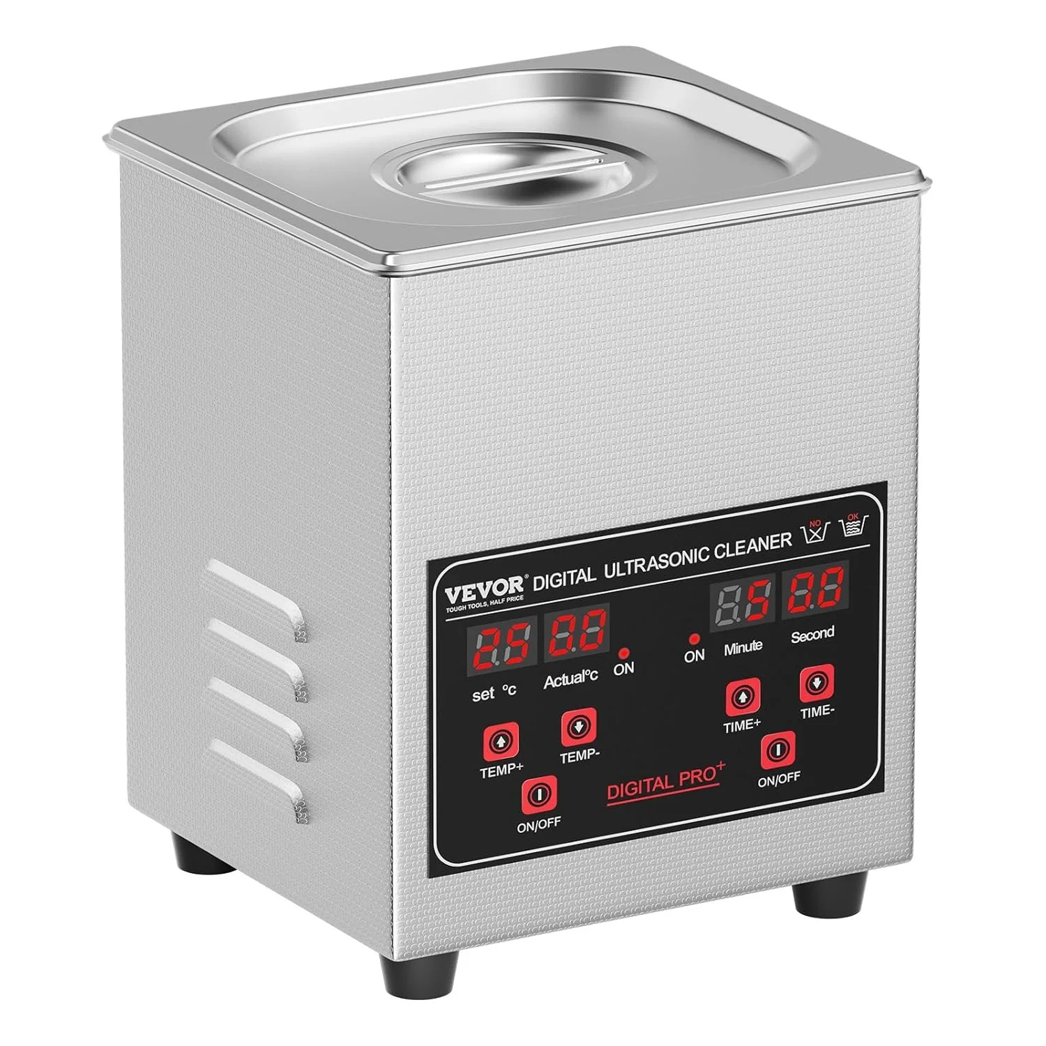 Ультразвуковой очиститель Vevor Ultrasonic Cleaner TH-08 Amini Silver, фото №3 Ультразвуковой очиститель Vevor Ultrasonic Cleaner TH-08 Amini Silver, фото №3
