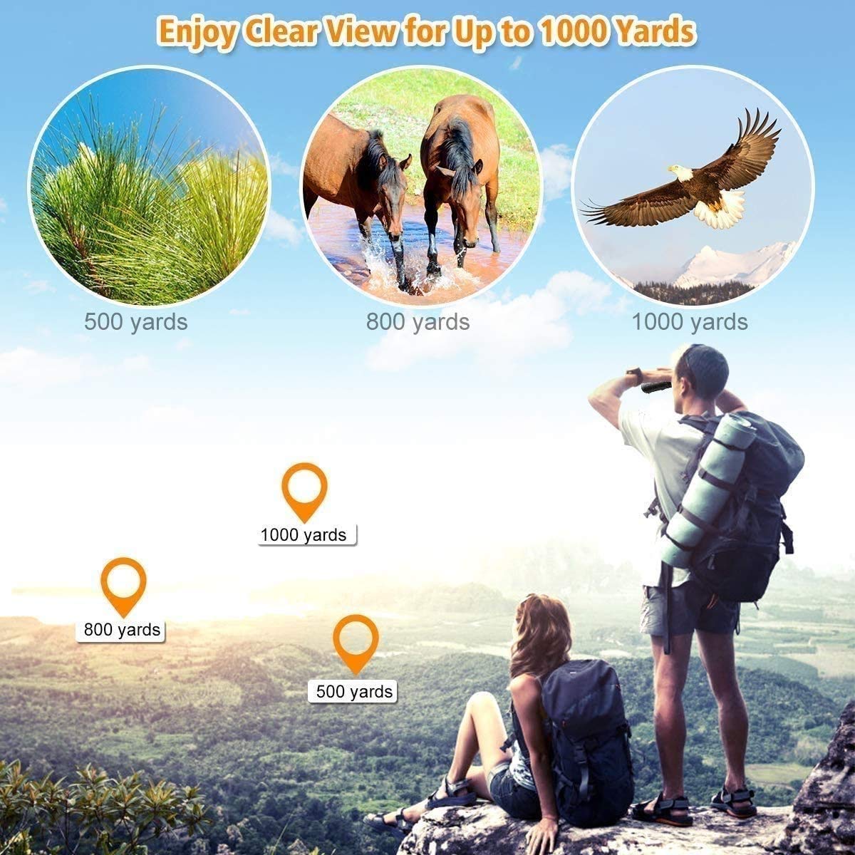 Монокуляр NCRD 40x60 Мощный монокуляр с триподом для смартфонов, фото №6