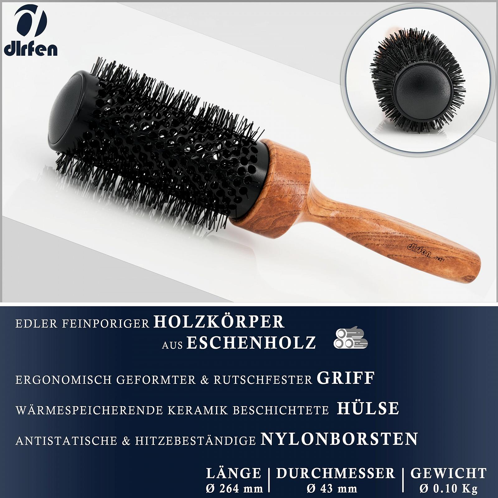 Круглая Щетка DLRFEN Professional 7421, диаметр 43/60 мм, фото №2