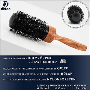 Круглая Щетка DLRFEN Professional 7421, диаметр 43/60 мм synthetic.ua - Фото 1