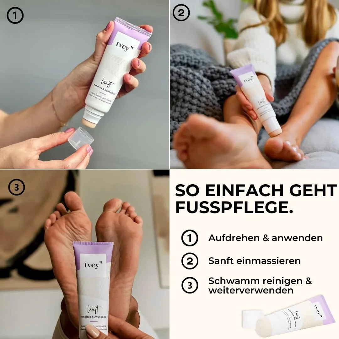 Крем для ног tvey" с сечовиной 10%, маслом ши и авокадо против мозолей 75 мл веганский, фото №7