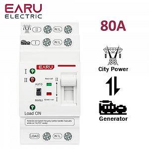 Автомат введення резерву EARU EAATS-F-CG-80 2P 80A 230V АВР перемикач - Фото 1