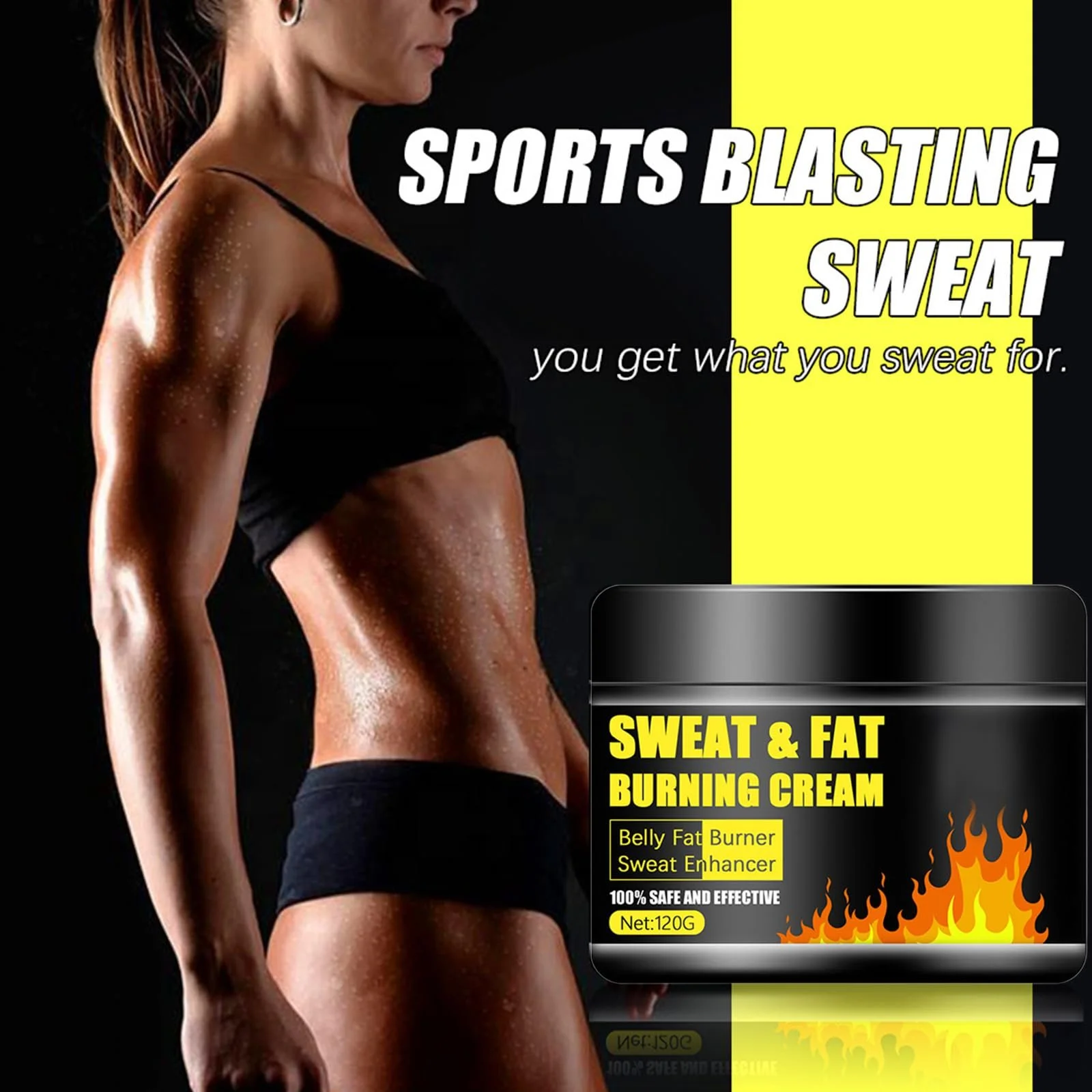 Крем Антицелюлітний 35 Для спалювання жиру, для пружності та формування тіла для живота, талії та сідниць, фото №3