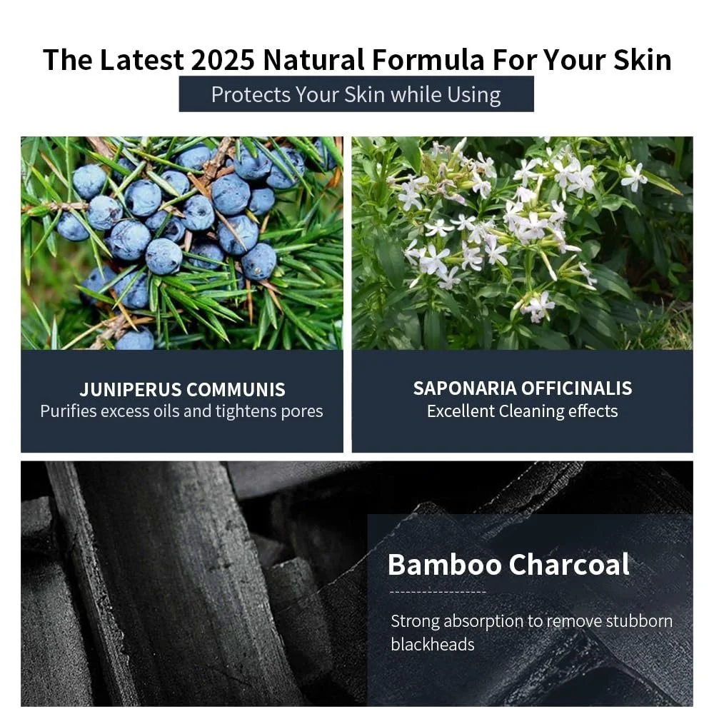 Маска для обличчя JVR з бамбукового вугілля для глибокого очищення, фото №3