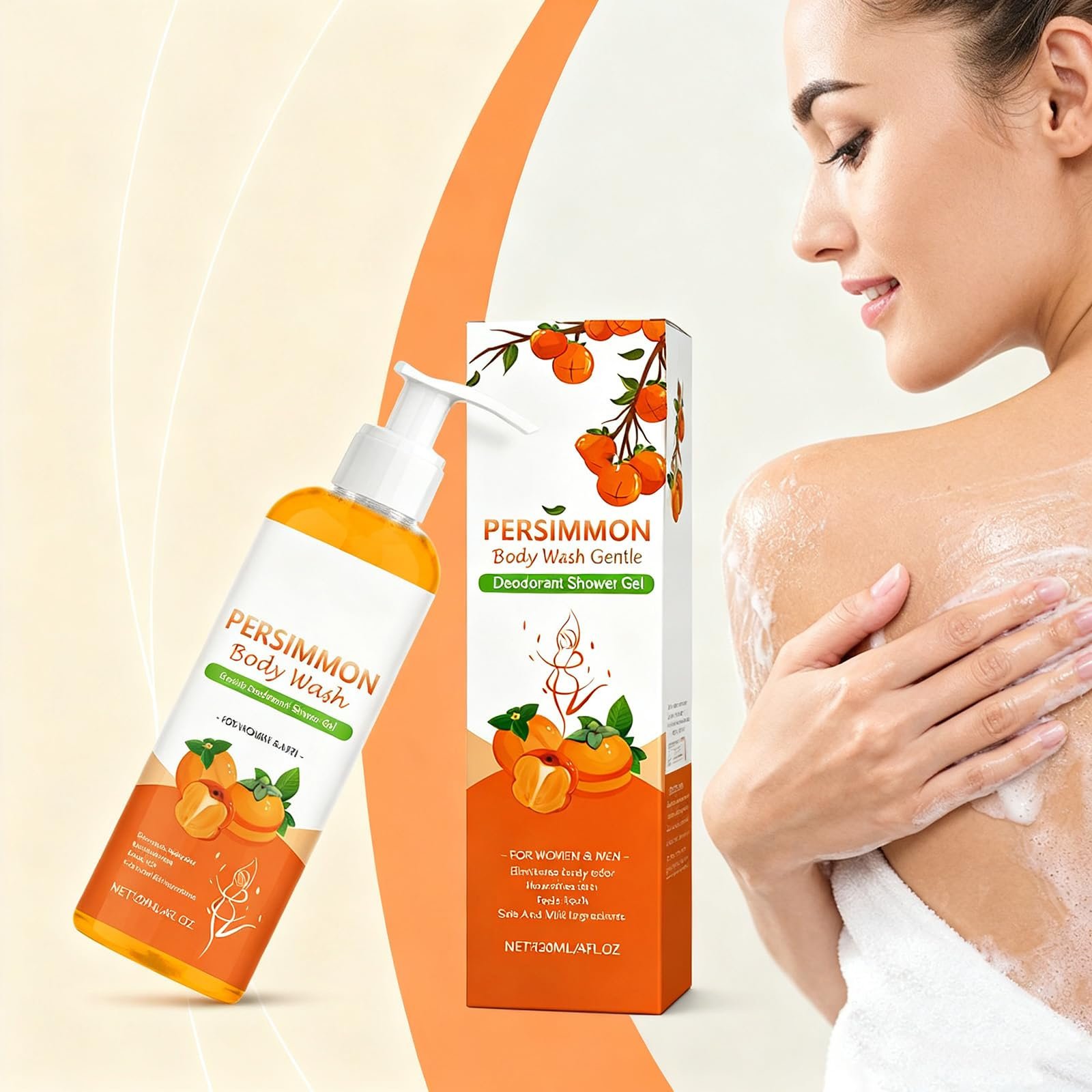 Гель для душа Persimmon против запаха тела, для зрелой кожи, дезодорирующий, свежий аромат, увлажняющий (3 шт.), фото №2 Гель для душа Persimmon против запаха тела, для зрелой кожи, дезодорирующий, свежий аромат, увлажняющий (3 шт.), фото №2