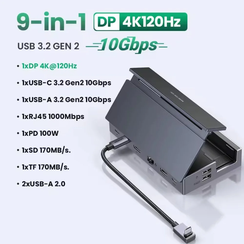 Док-станція Ugreen 9в1 CM800 100W Steam Deck, ROG Ally, Nintendo, X Legion, фото №2 Док-станція Ugreen 9в1 CM800 100W Steam Deck, ROG Ally, Nintendo, X Legion, фото №2