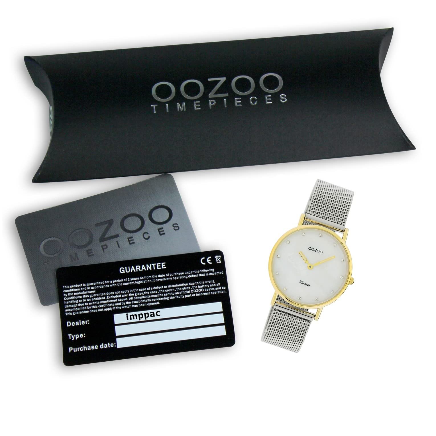 Винтажные часы Oozoo Золотой / Перламутровый C20120, Золотой белый, Браслет, фото №7 Винтажные часы Oozoo Золотой / Перламутровый C20120, Золотой белый, Браслет, фото №7