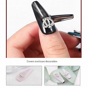 Украшения для ногтей Корона EMSea 3D, разноцветные, 30 шт synthetic.ua - Фото 1