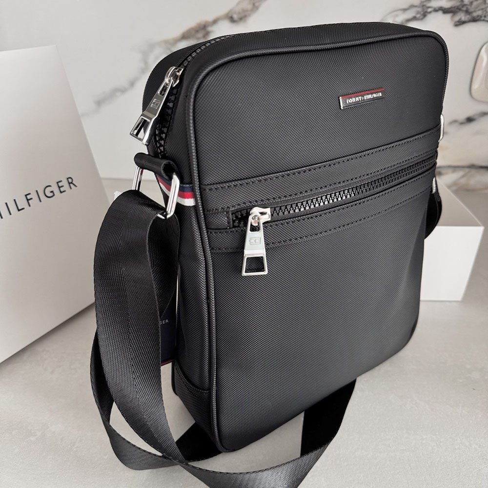 Чоловіча сумка через плече брендова в подарунковій коробці Tommy Hilfiger, фото №7