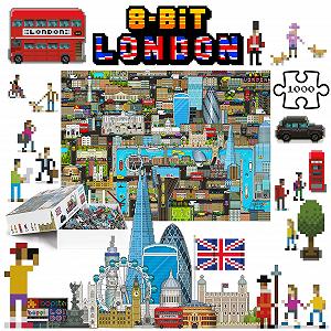 Пазл Bopster 8-bit London Pixel Jigsaw Puzzle 1000 деталей Level 3 70 x 50 см synthetic.ua - Фото 1
