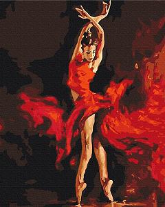 BS286 Набір розмальовка за номерами У танці Без коробки - Фото 1