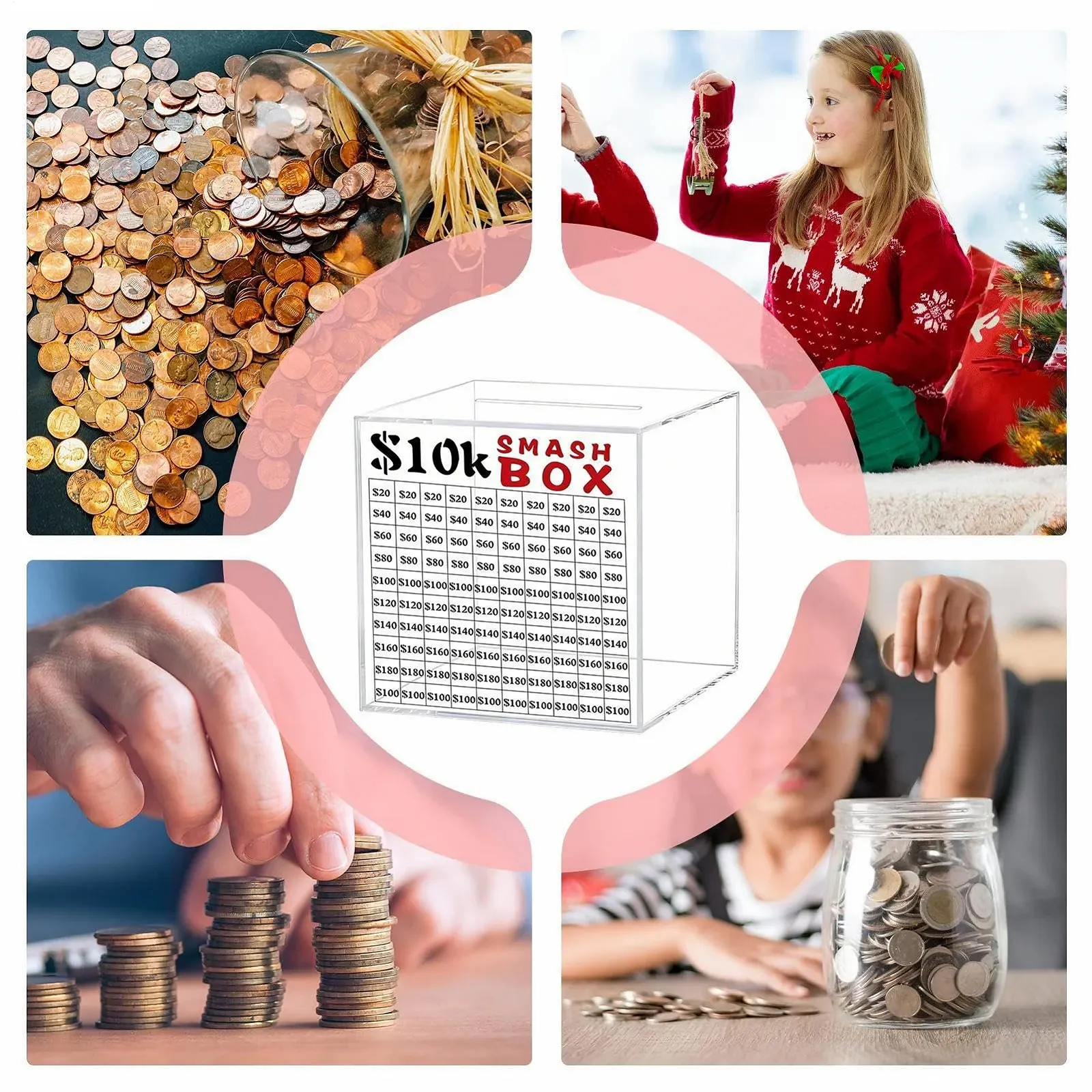 Скарбничка 10K Акрилова Прозора Нерозбірна, фото №5