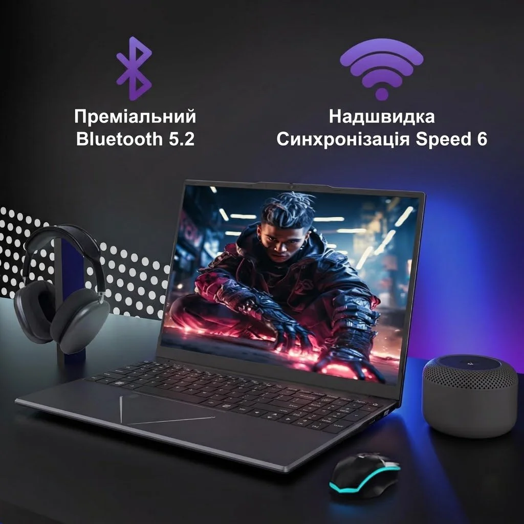 Ноутбук 15.6" DREAMFYRE ANL5 AMD Ryzen 5 3500U RAM 16GB SSD 512GB Windows 11 (UKR), фото №6