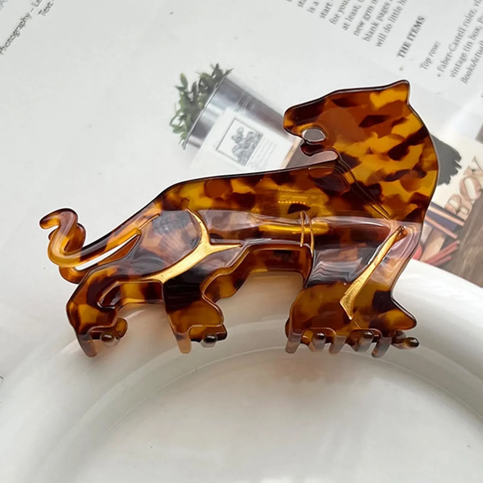 Краб для волос Леопард, фото №3