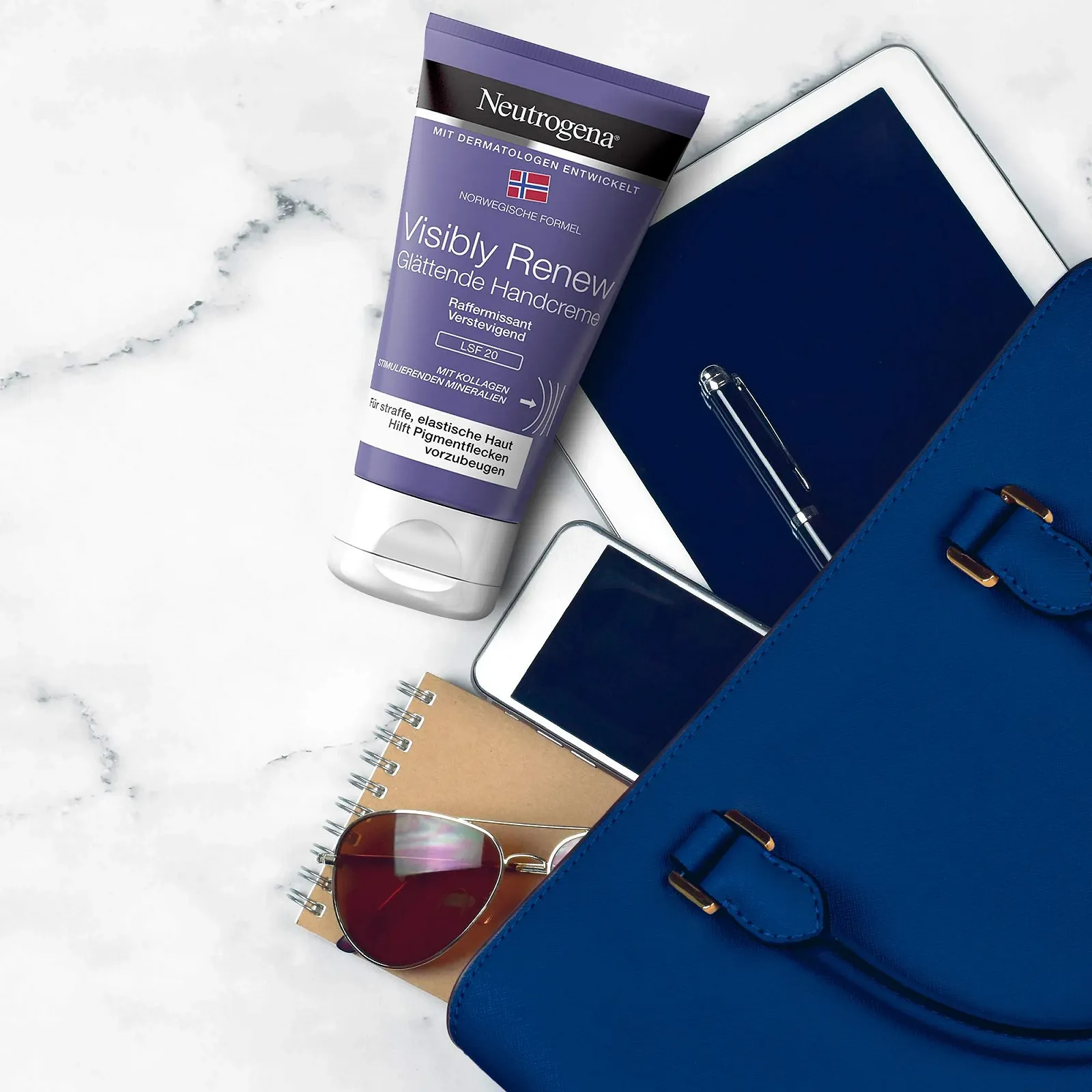 Крем для рук Neutrogena Anti-Ageing SPF 20 з колагеном та стимулюючими мінералами 75 мл, фото №6