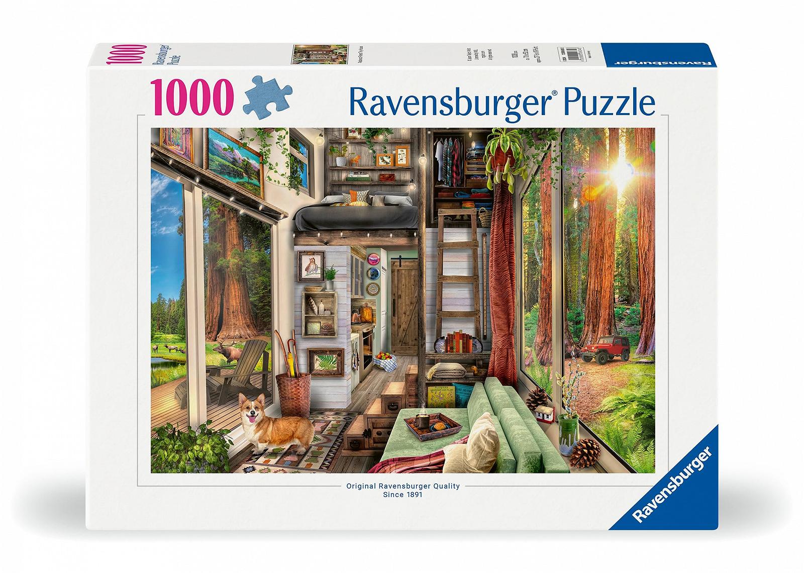 Пазл Ravensburger 2D Domek w Lesie 1000 деталей, фото №2