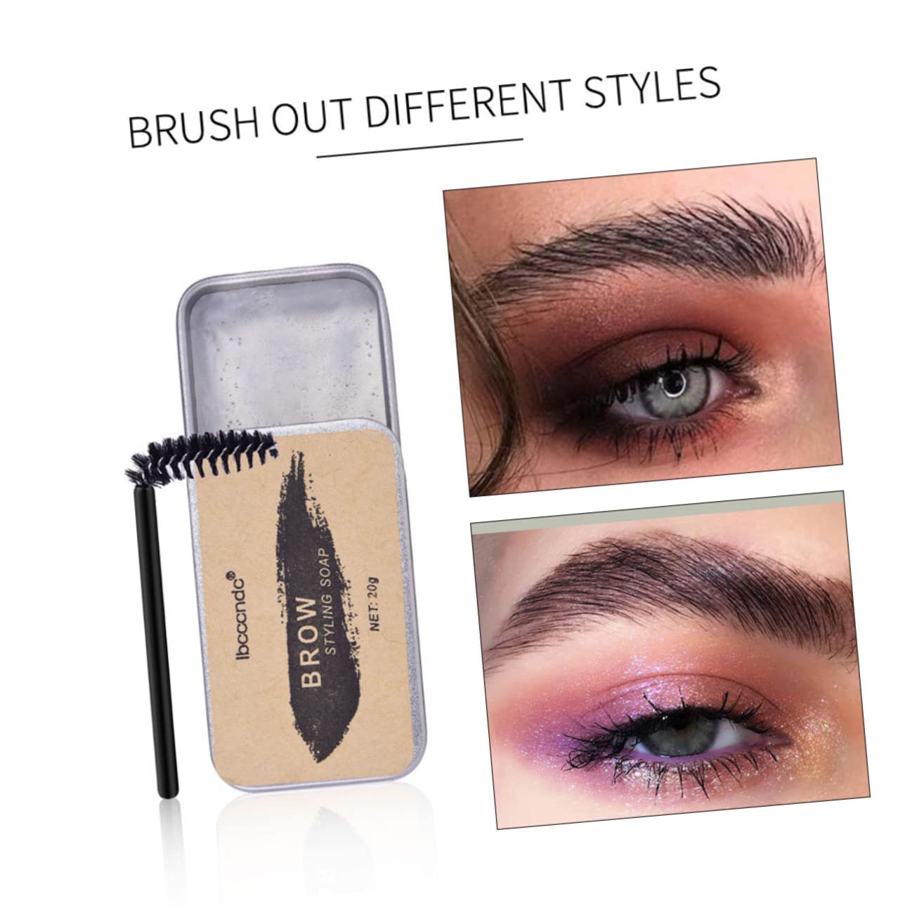 Мыло для бровей Healvian 1 шт. Прозрачный, фото №6