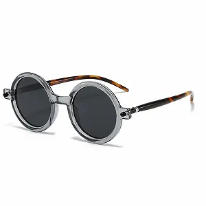 Винтажные круглые очки LJCZKA для мужчин и женщин, большие, модные с защитой UV400 - Фото 1