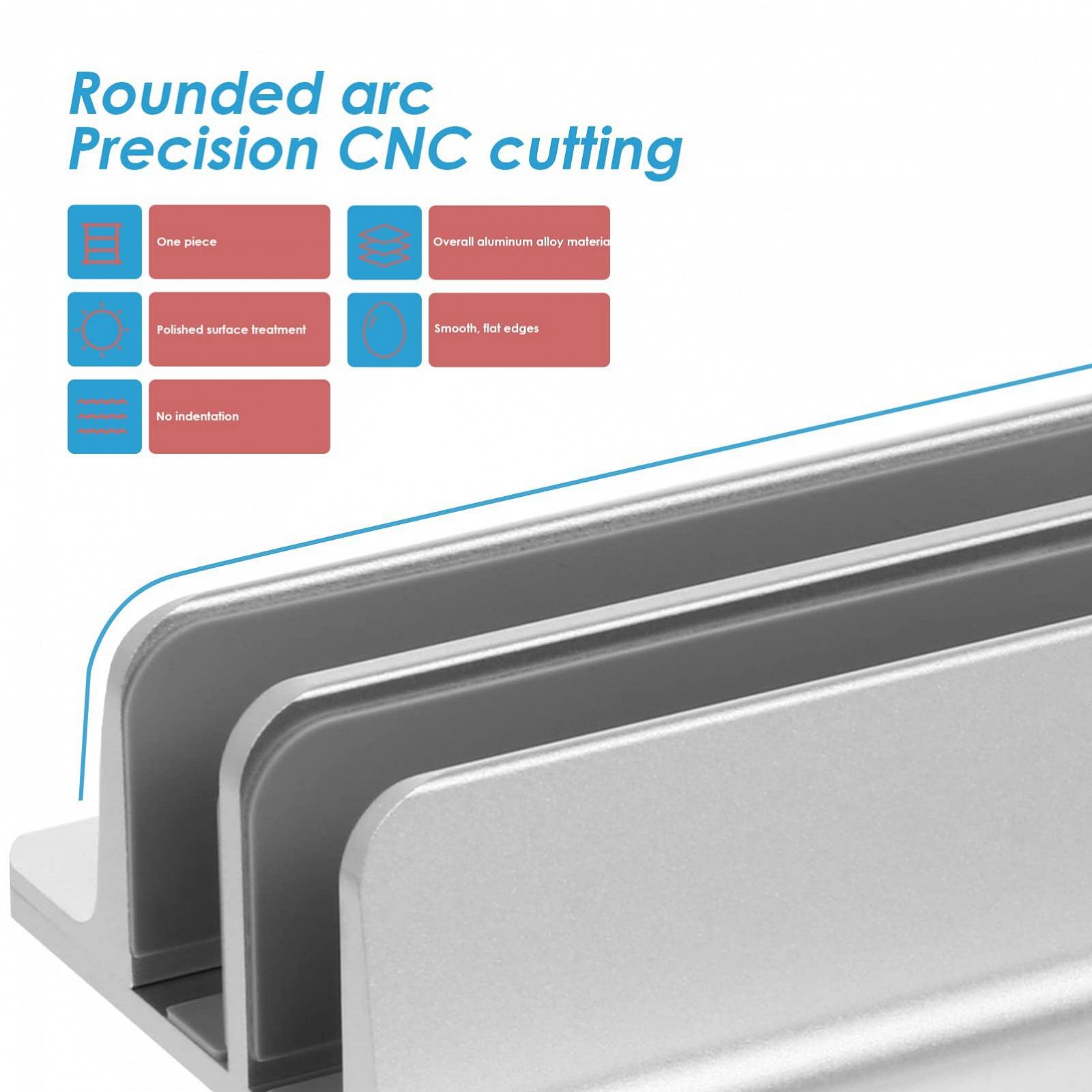 Вертикальная Подставка для Ноутбука Алюминиевый Сплав Регулируемая Dual-Slots, фото №5