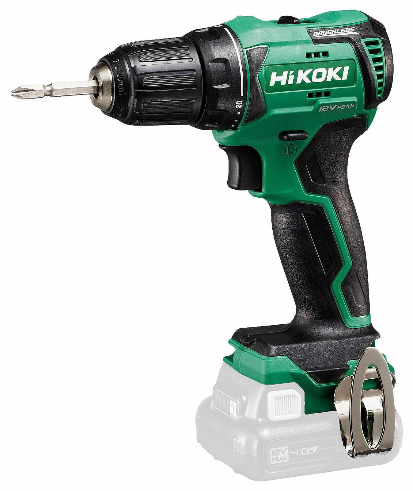 Дриль-шуруповерт HIKOKI DS12DD акумуляторний (Brushless) (без зарядного пристрою, акумулятора та кейсу) 12 В, фото №1