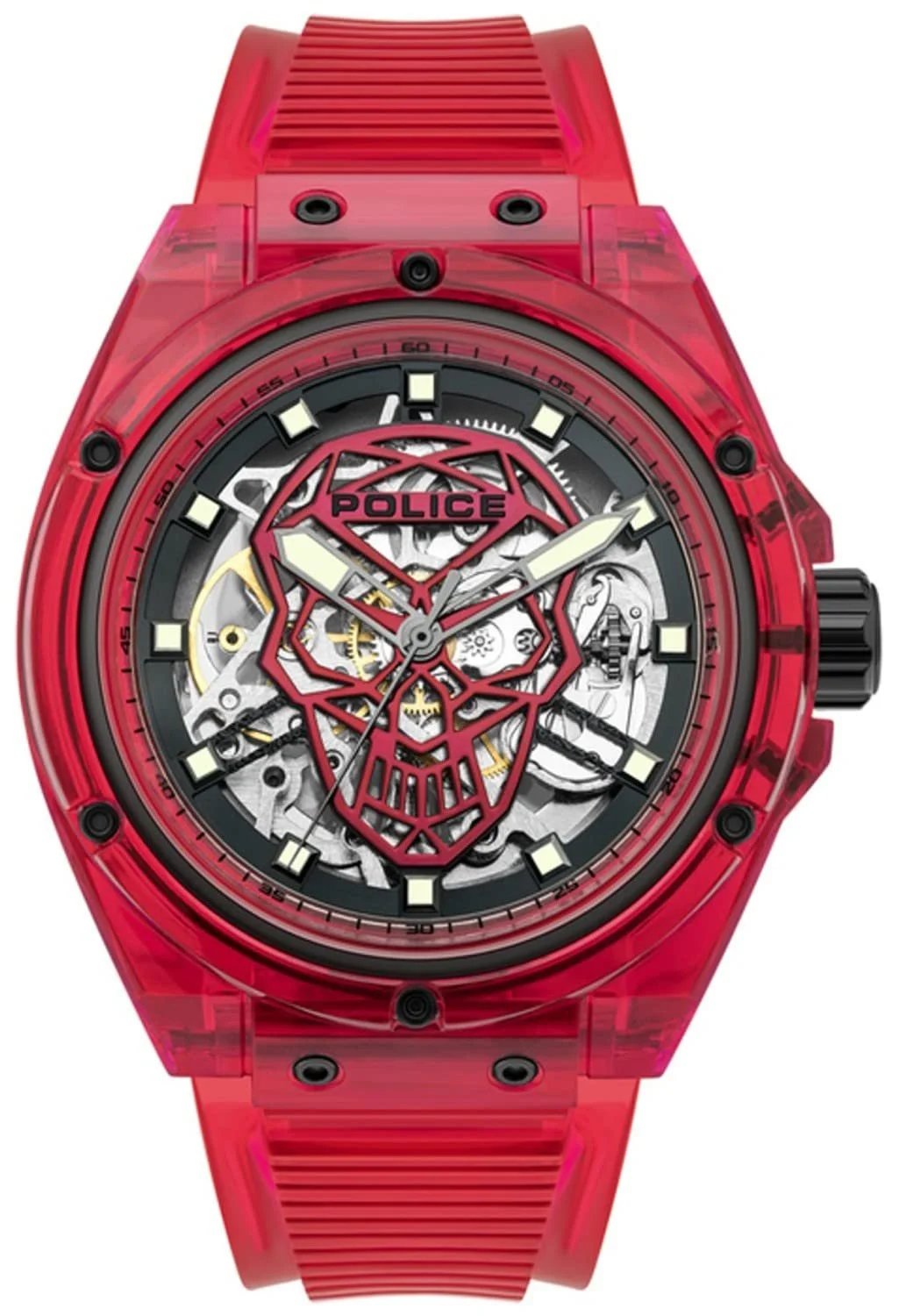 Чоловічий годинник Police Quartz PL.15924JPR-16P, червоний, 44 мм, силіконовий ремінець, фото №1 Чоловічий годинник Police Quartz PL.15924JPR-16P, червоний, 44 мм, силіконовий ремінець, фото №1