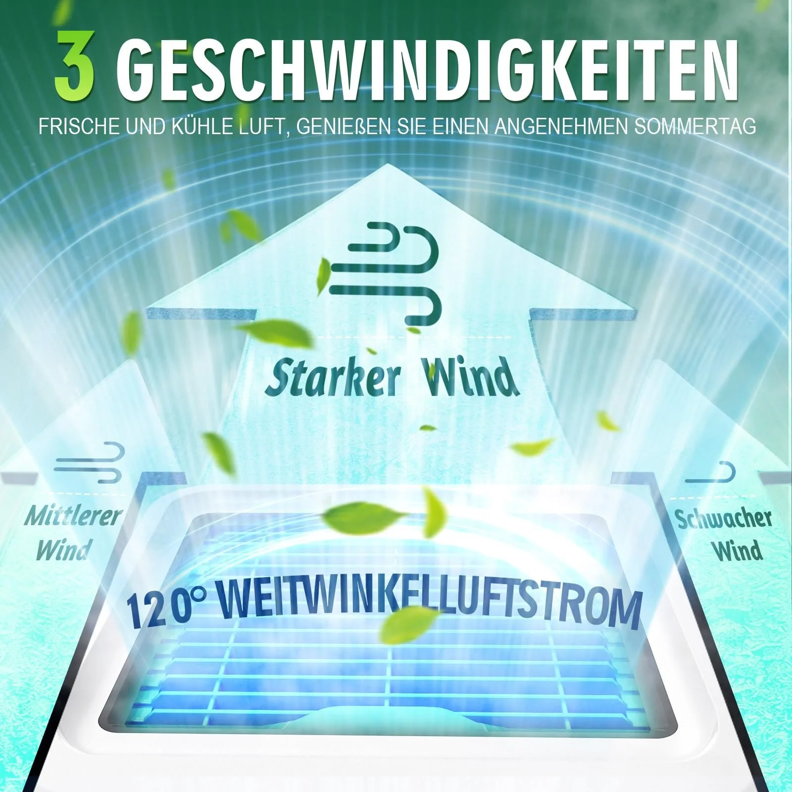 Мобільний кондиціонер Type-C 500 мл 3 швидкості 7 кольорів Нічне підсвічування Без витяжного шланга, фото №6