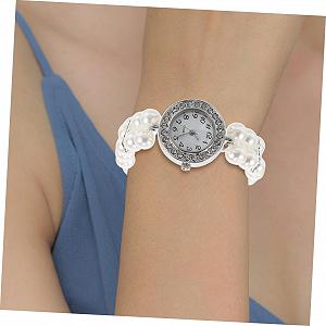 Женский браслет WRITWAA с элегантными жемчужинами и сверкающими стразами, эластичный, двухрядный, устойчивый к царапинам, универсальный для дней рождений, юбилеев и праздничных событий synthetic.ua - Фото 1