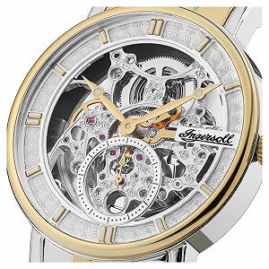 Чоловічий автоматичний годинник Ingersoll The Herald 40 мм з скелетонованим циферблатом і браслетом з нержавіючої сталі synthetic.ua - Фото 1