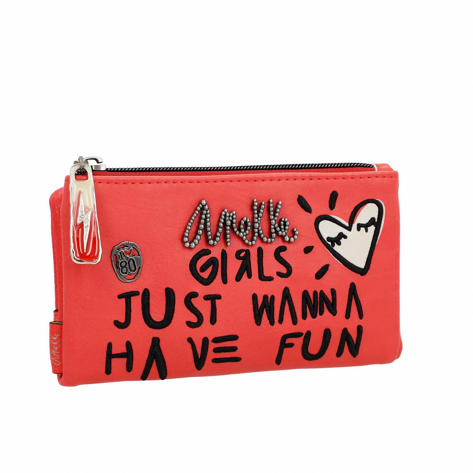 Кошелек Anekke Fun & Music Collection 18 x 10 x 3 см Красный, белый и черный, фото №2