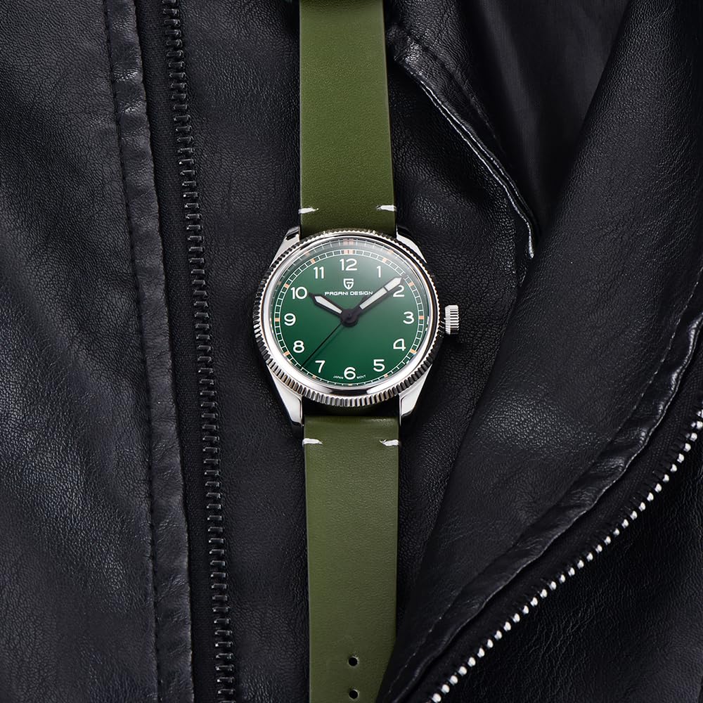 Годинник Pagani Design PD-1765 Чоловічий Кварцовий Японський VH31 316L Нержавіюча сталь 100M Сапфірове скло Шкіряний Люмінесцентний Водонепроникний, фото №4 Годинник Pagani Design PD-1765 Чоловічий Кварцовий Японський VH31 316L Нержавіюча сталь 100M Сапфірове скло Шкіряний Люмінесцентний Водонепроникний, фото №4