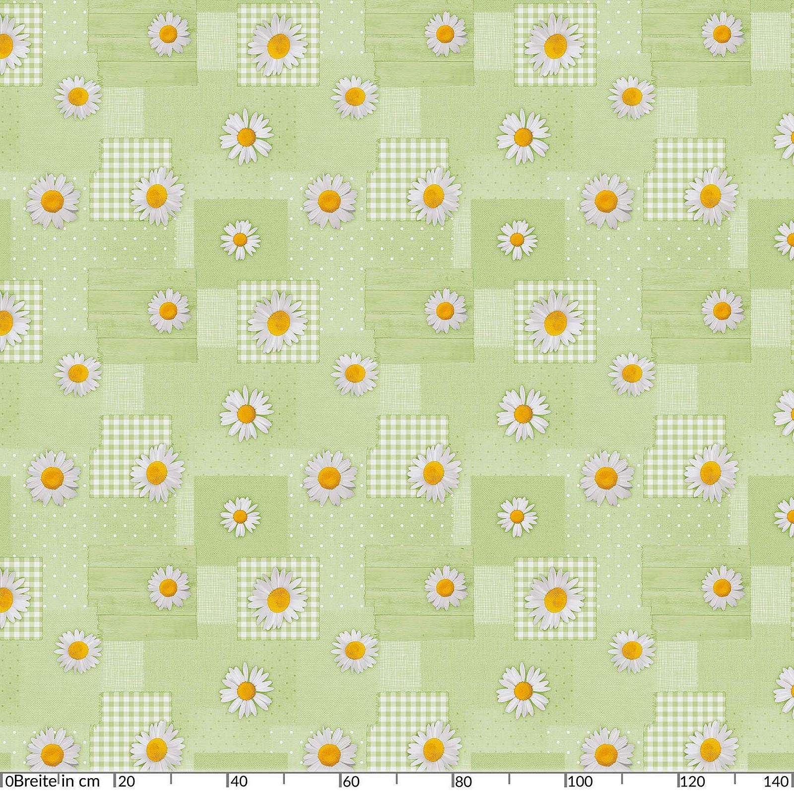 Скатертина клейонка Anro Oilcloth Chamomile Patchwork миється, фото №2