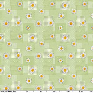 Скатертина клейонка Anro Oilcloth Chamomile Patchwork миється synthetic.ua - Фото 1