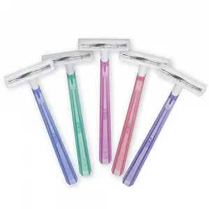 Одноразовые бритвы BIC Twin Lady 2 лезвия (5 упаковок по 5 шт) synthetic.ua - Фото 1