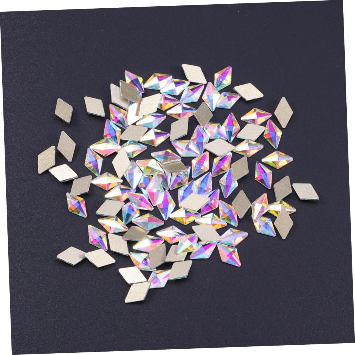 Стрази для нігтів Healvian Діамантові камені 6 x 10 мм, 100 шт., фото №8