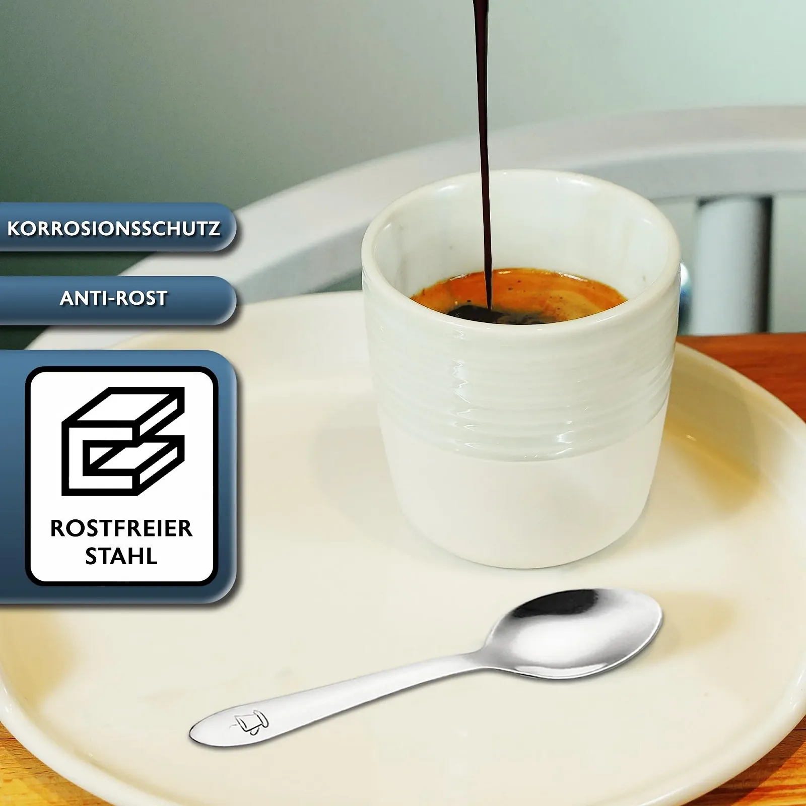 Ложки для еспресо Маленькі з нержавіючої сталі 24 шт 10 cm, фото №3