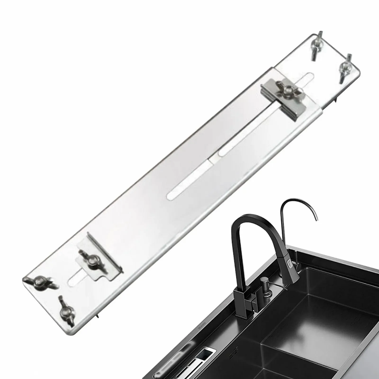 Держатель для точильного камня регулируемый для мойки нержавеющая сталь Stainless Steel, фото №1