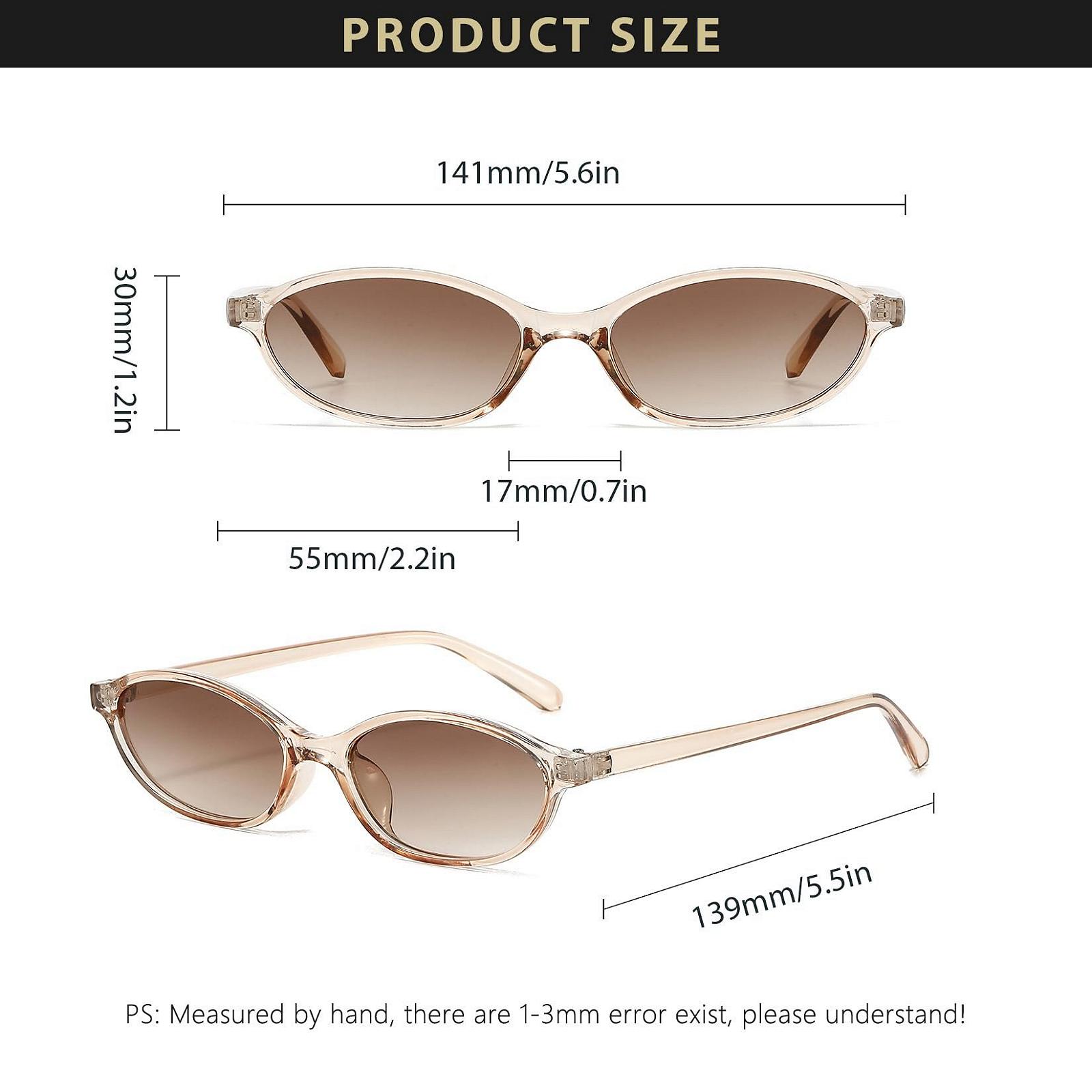 Овальні сонцезахисні окуляри в стилі ретро RUNHUIS, вінтажні тонкі окуляри «котяче око», фото №4 Овальні сонцезахисні окуляри в стилі ретро RUNHUIS, вінтажні тонкі окуляри «котяче око», фото №4